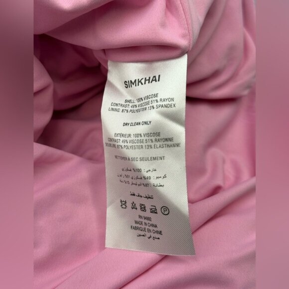 🆕 SIMKHAI 🧿 NWOT Bex Sequined Embellished Maxi Dress, Sorbet Pink- Sz US 0 - Picture 16 of 16